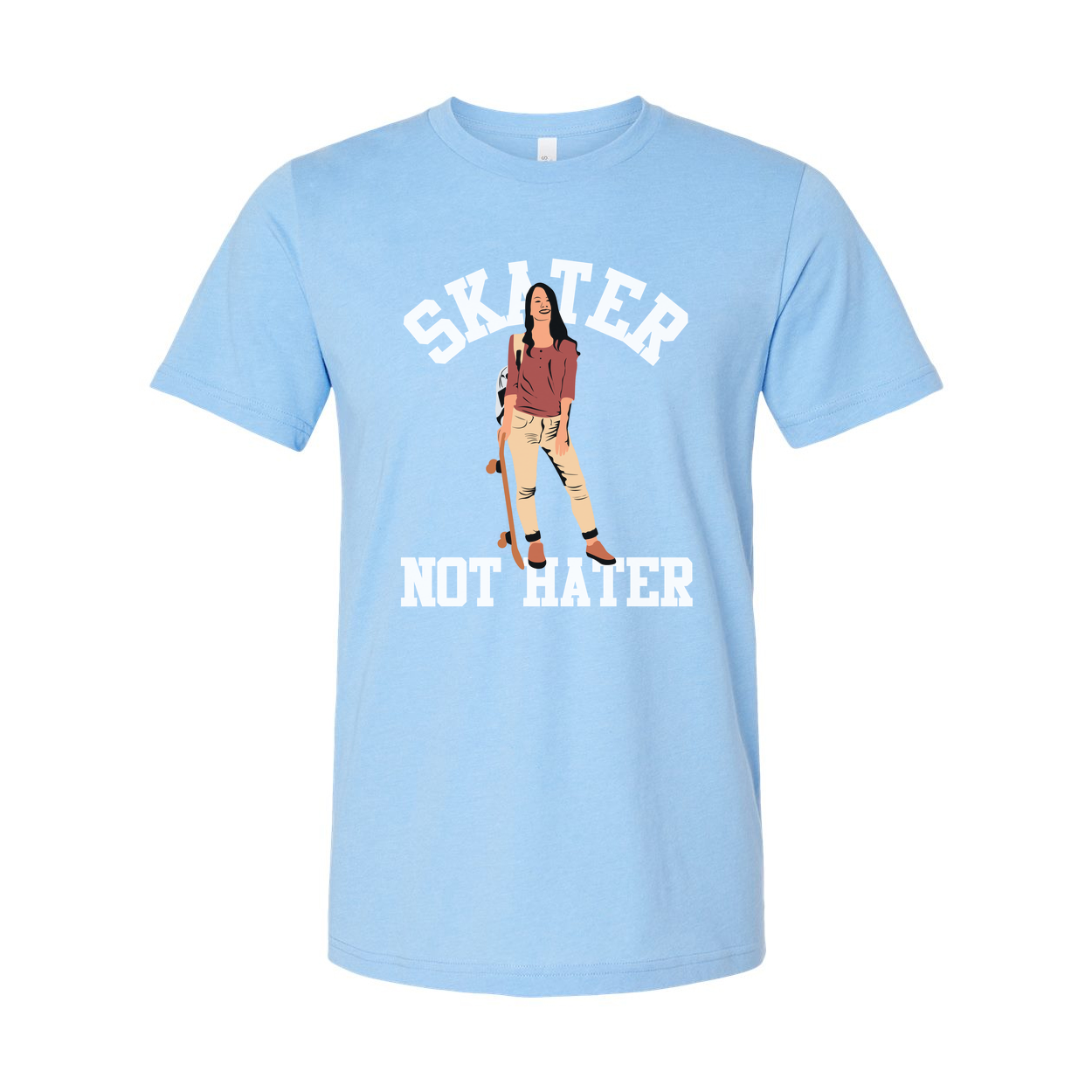 Skater Not Hater Graphic T Shirt For Unisex Skateboard Enthusiasts And Fans Everyday Wear