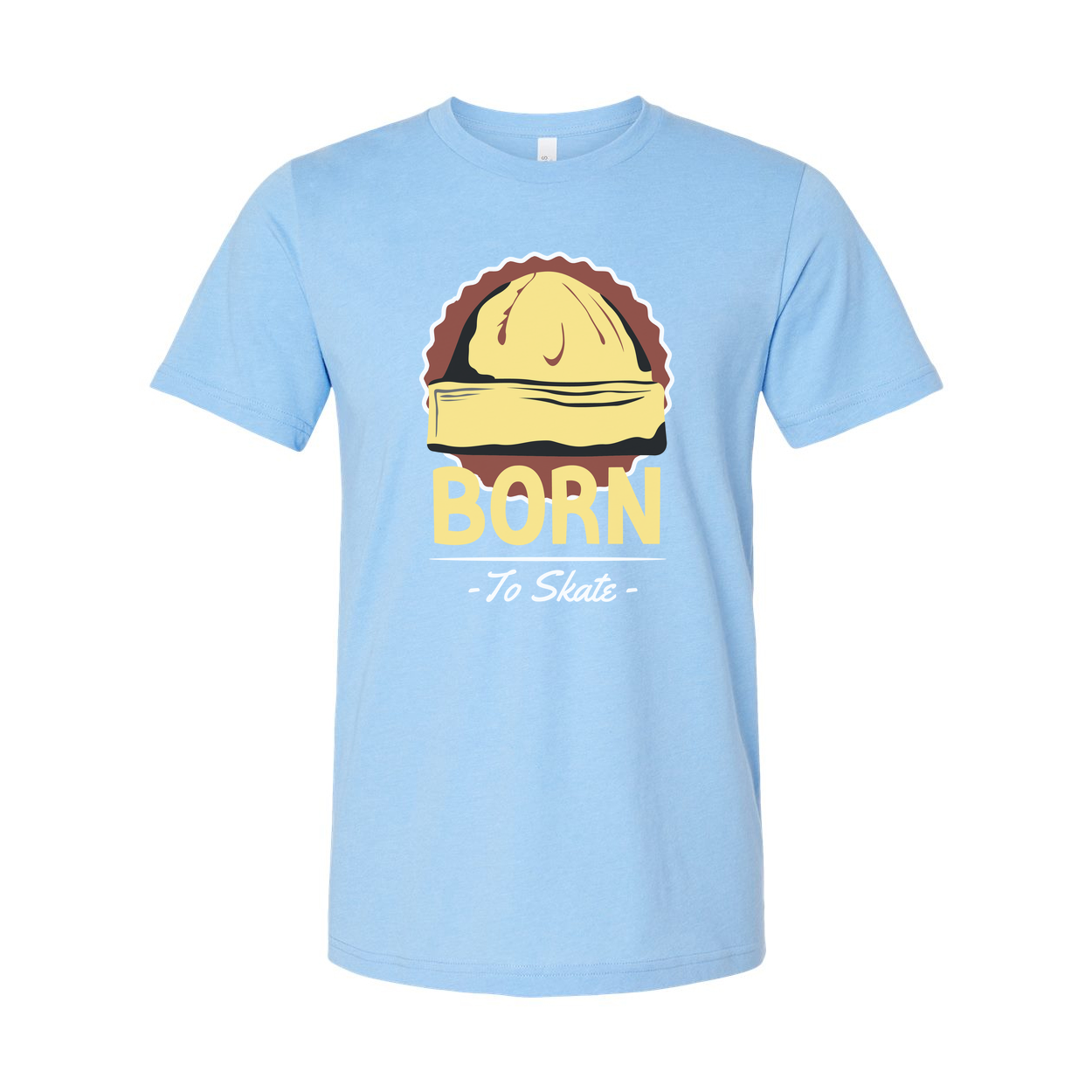 Born To Skate Graphic Unisex T Shirt With Skateboard Design Casual Everyday Tees Collection