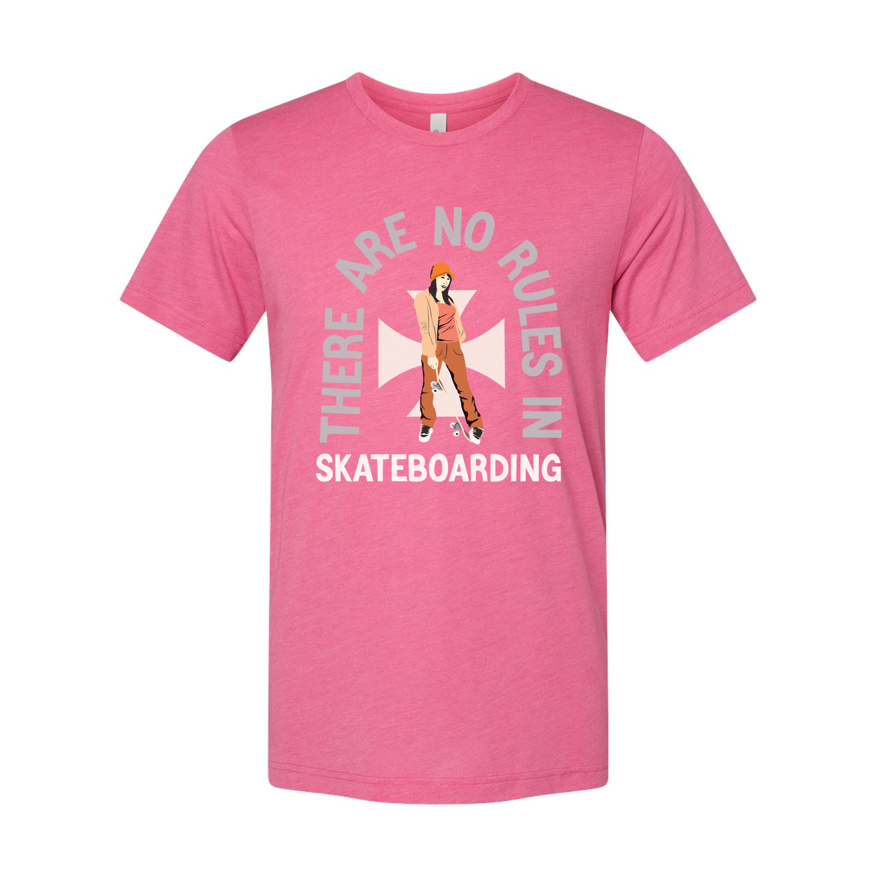 Skateboarding Graphic T Shirt Unisex Featuring There Are No Rules In Skateboarding