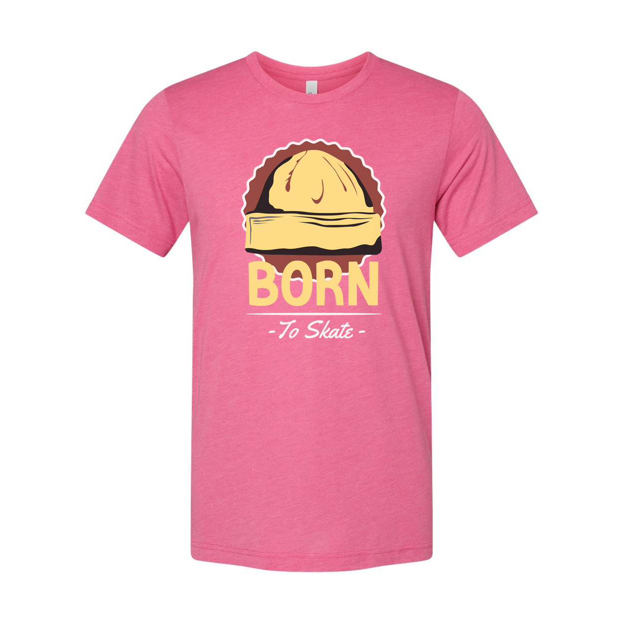 Born To Skate Graphic Unisex T Shirt With Skateboard Design Casual Everyday Tees Collection