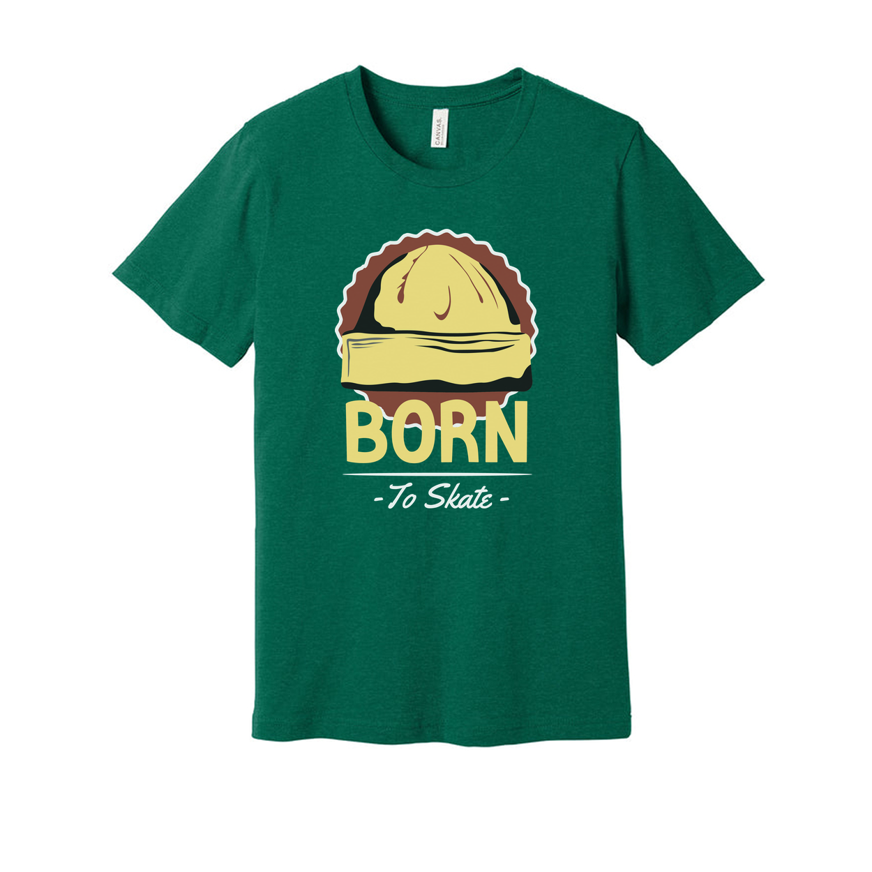 Born To Skate Graphic Unisex T Shirt With Skateboard Design Casual Everyday Tees Collection