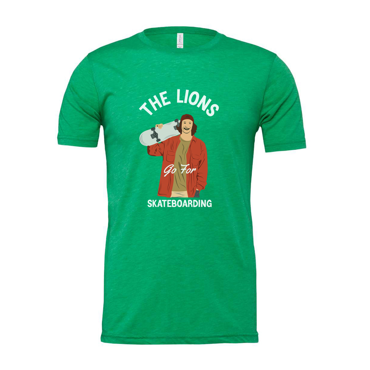 The Lions Go For Skateboarding Graphic Unisex T Shirt Featuring Rider Illustration