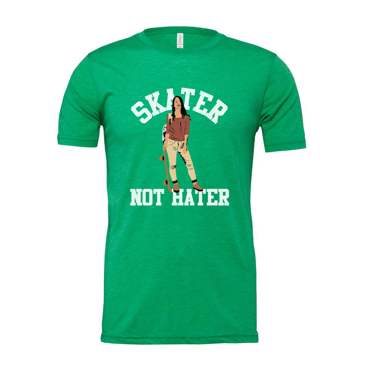 Skater Not Hater Graphic T Shirt For Unisex Skateboard Enthusiasts And Fans Everyday Wear