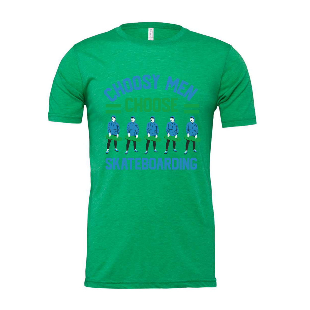 Unisex Skateboarding Graphic T-Shirt Featuring Choose Men Choose Design With Skateboarders