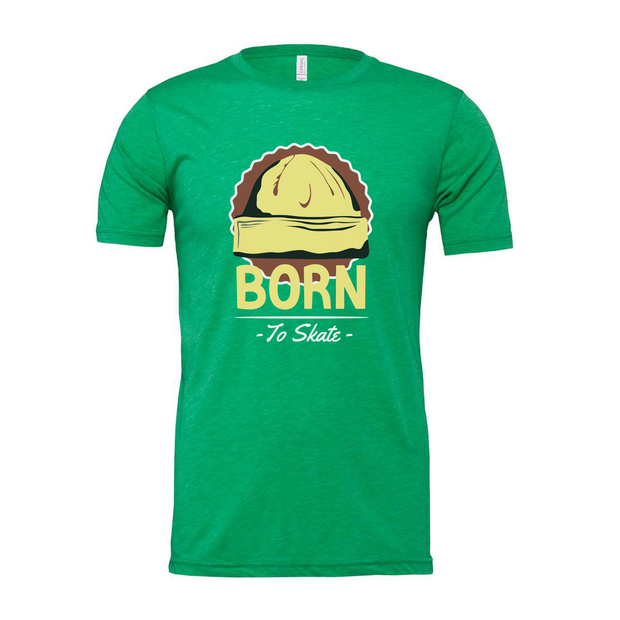Born To Skate Graphic Unisex T Shirt With Skateboard Design Casual Everyday Tees Collection