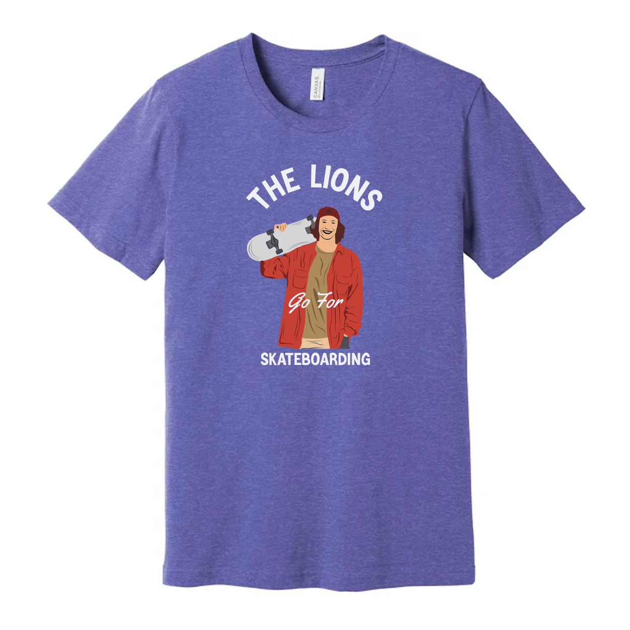 The Lions Go For Skateboarding Graphic Unisex T Shirt Featuring Rider Illustration