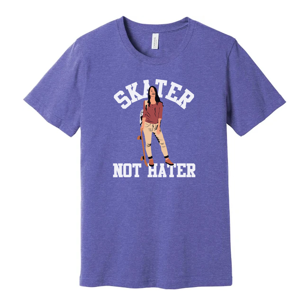 Skater Not Hater Graphic T Shirt For Unisex Skateboard Enthusiasts And Fans Everyday Wear