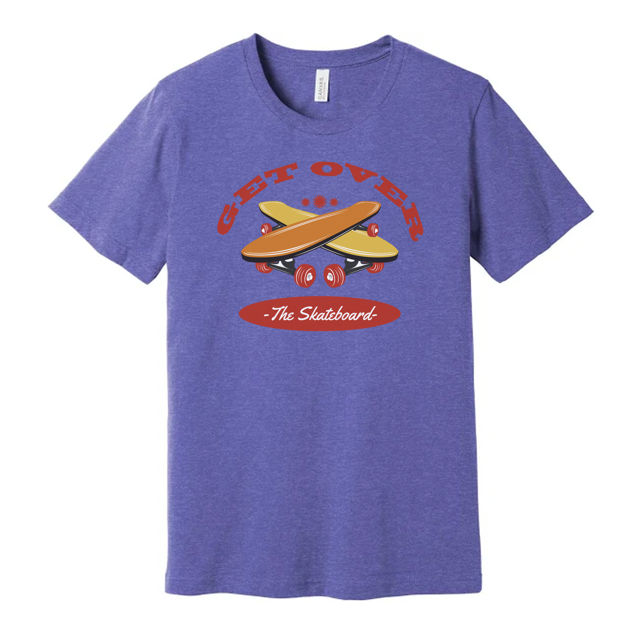 Unisex Get Over The Skateboard Graphic Tee