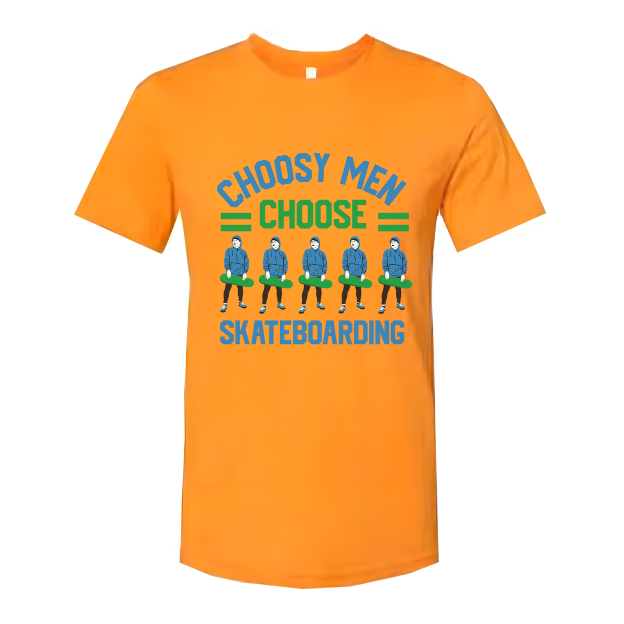 Unisex Skateboarding Graphic T-Shirt Featuring Choose Men Choose Design With Skateboarders