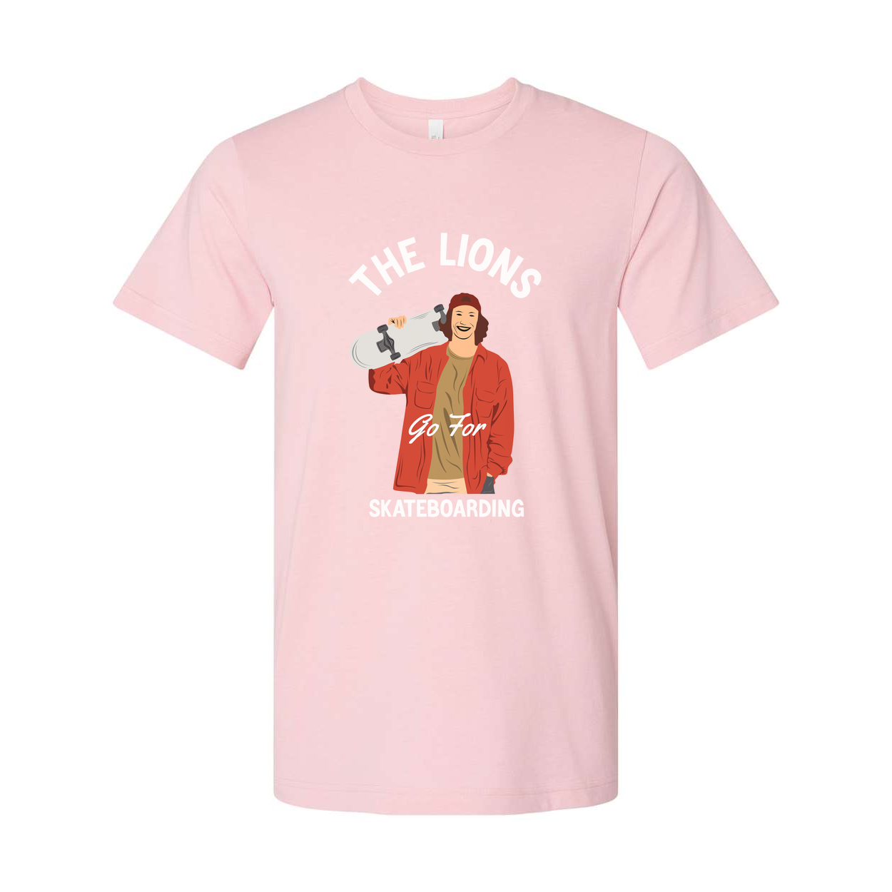 The Lions Go For Skateboarding Graphic Unisex T Shirt Featuring Rider Illustration