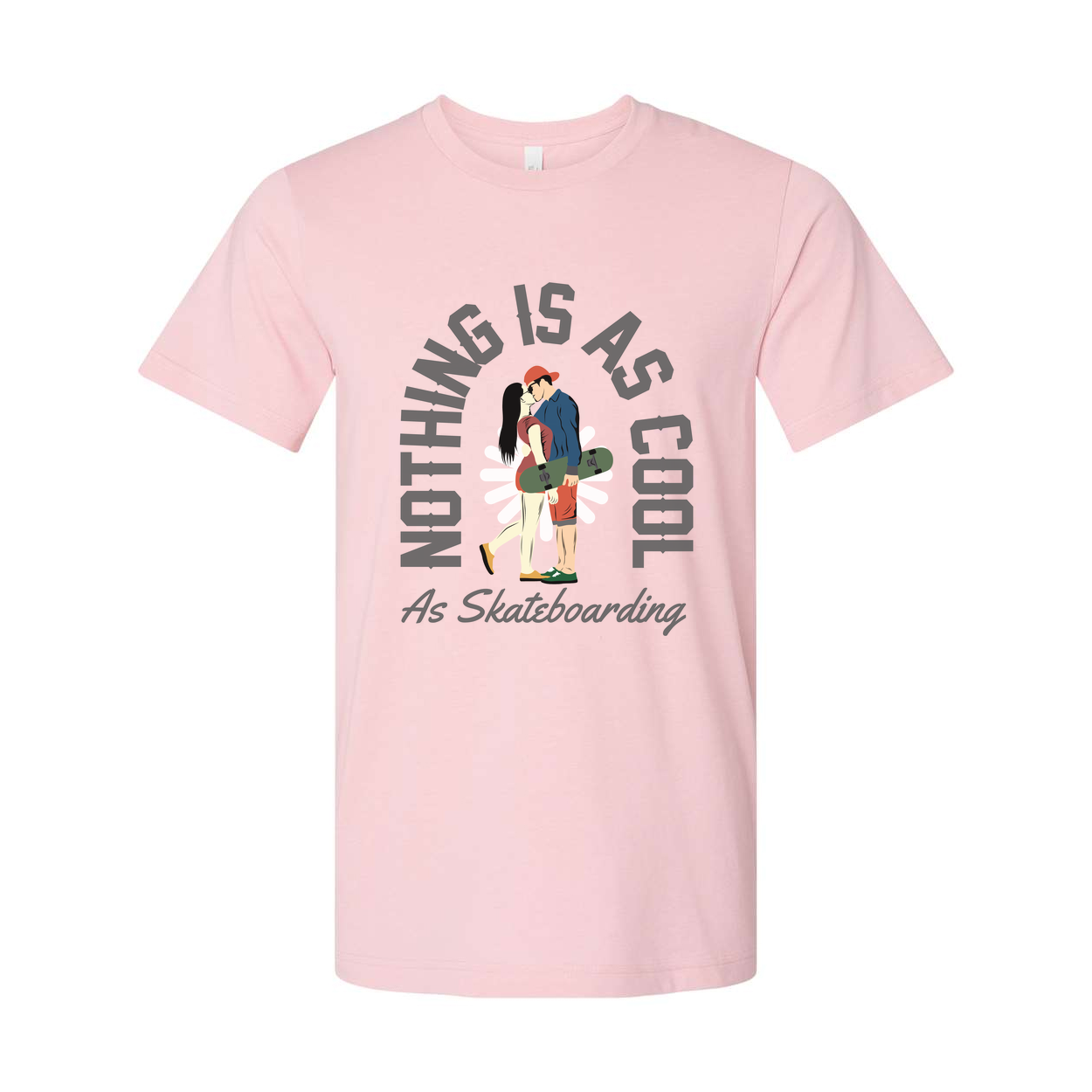 Nothing Is As Cool As Skateboarding Graphic Tee For Men And Women Unisex Short Sleeve Shirt