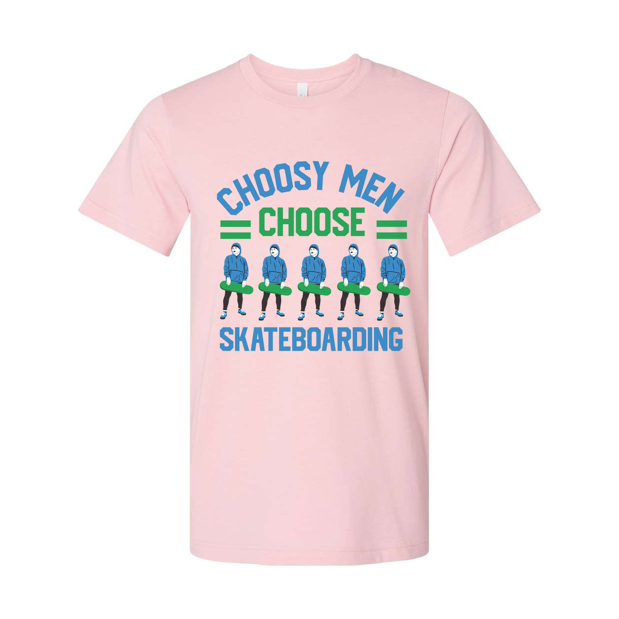 Unisex Skateboarding Graphic T-Shirt Featuring Choose Men Choose Design With Skateboarders