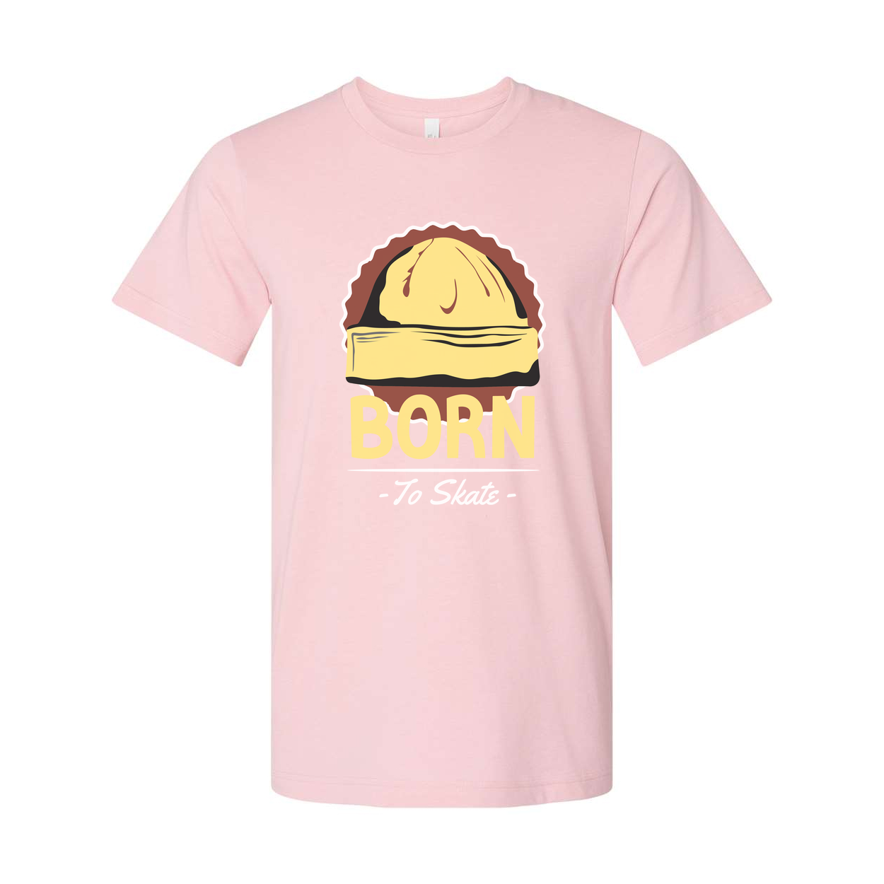 Born To Skate Graphic Unisex T Shirt With Skateboard Design Casual Everyday Tees Collection