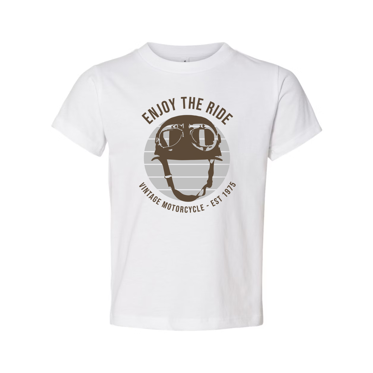 Unisex Vintage Motorcycle Helmet Graphic Tee