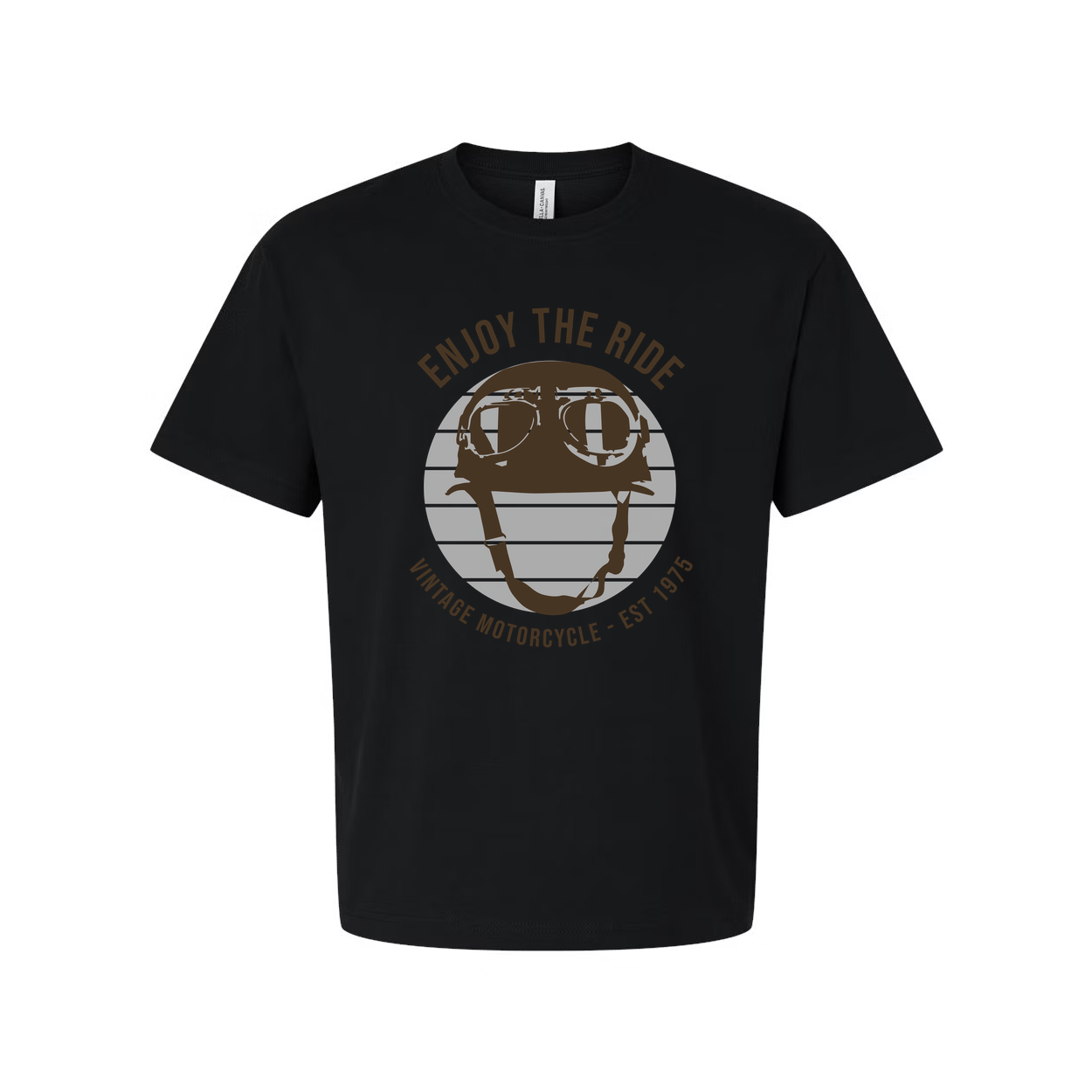 Unisex Vintage Motorcycle Helmet Graphic Tee