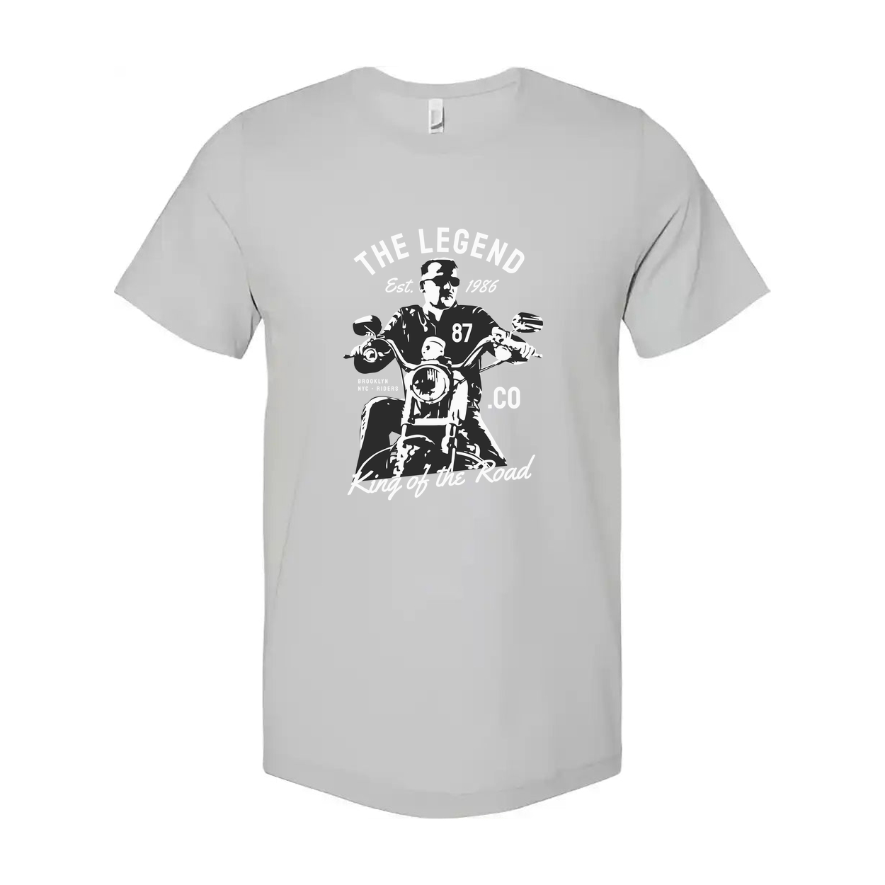 Motorcycle Rider Graphic Tee Unisex T Shirt With Vintage Legend Design King Of The Road