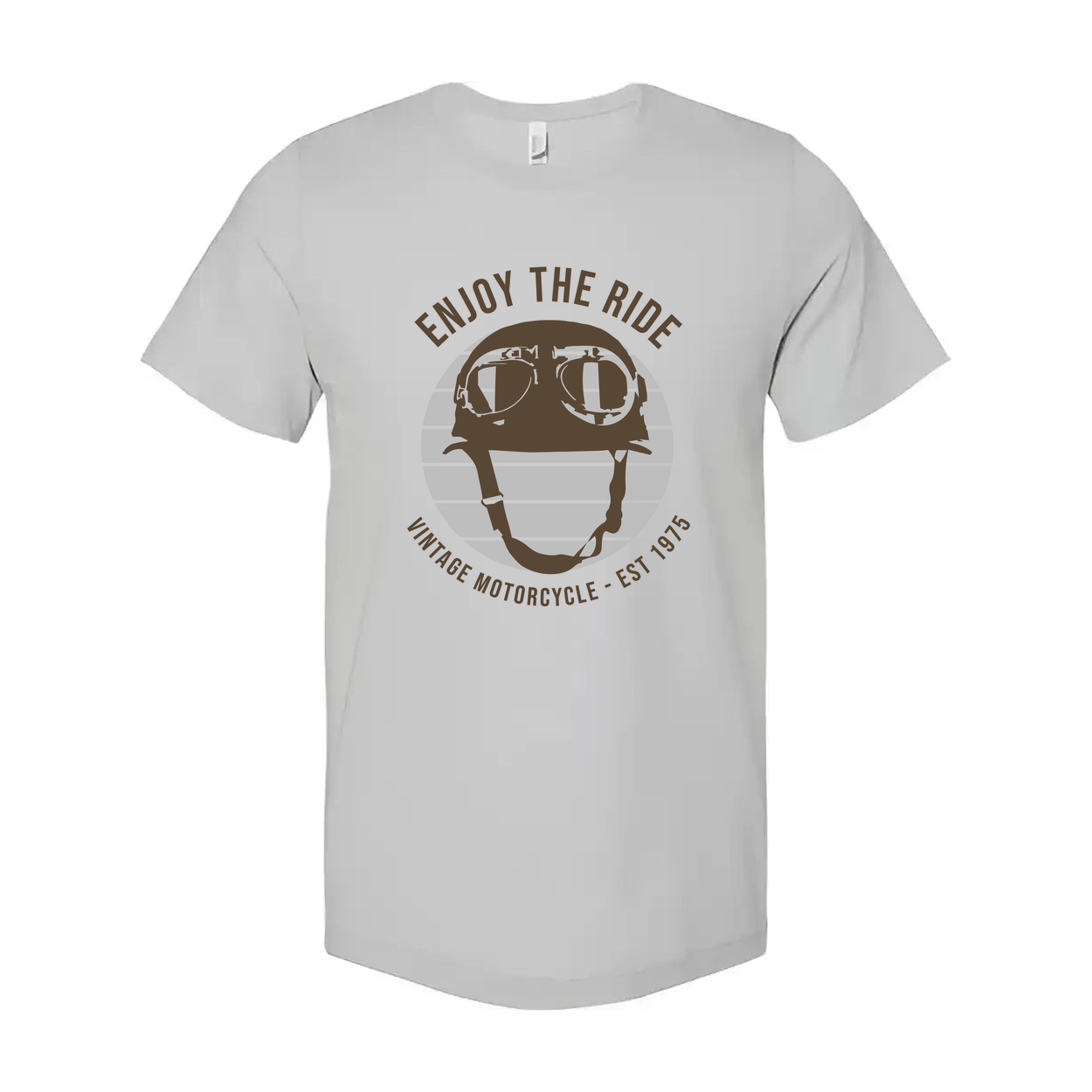 Unisex Vintage Motorcycle Helmet Graphic Tee