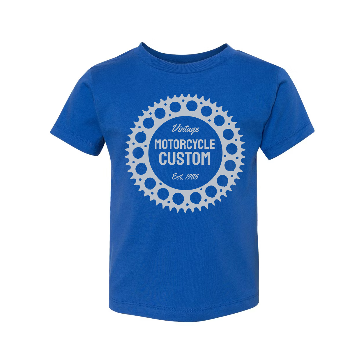 Vintage Motorcycle Custom Gear Circle Graphic T Shirt For Unisex Casual Wear Everyday Apparel