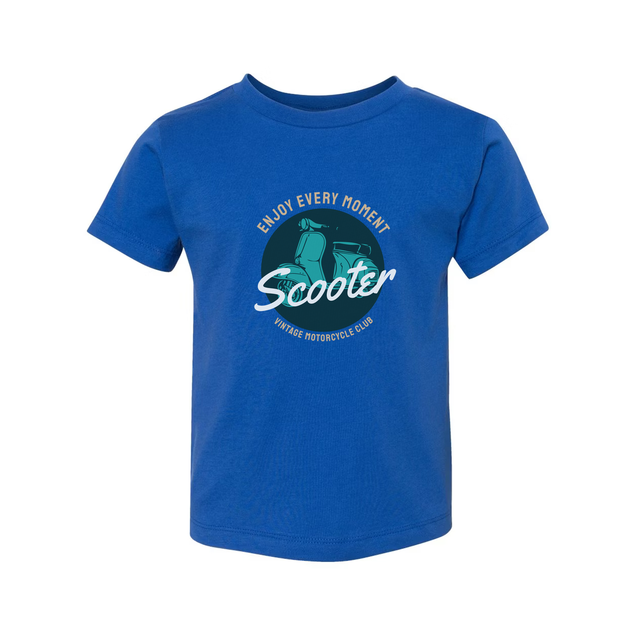 Vintage Scooter Graphic T Shirt With Emblem Unisex Casual Tee For Motorcycle Lovers And Riders