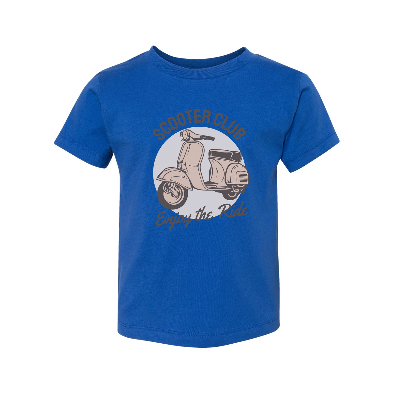 Unisex Scooter Club T Shirt With Vintage Scooter Graphic And Ride Message Design