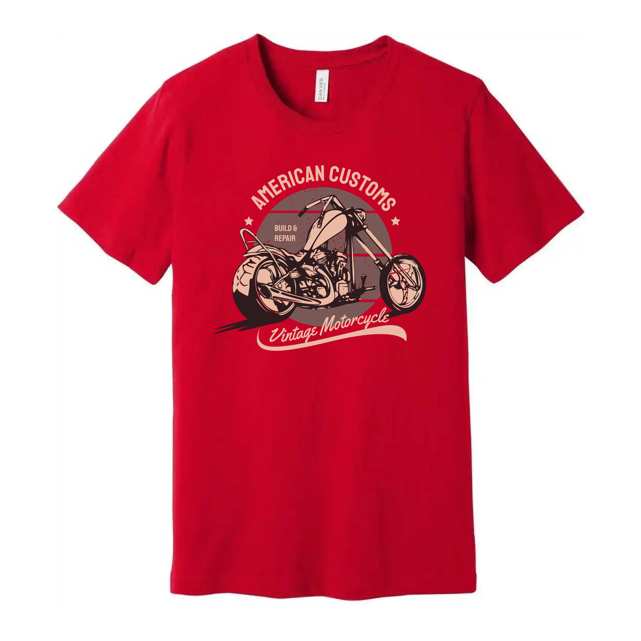 American Customs Vintage Motorcycle Graphic Tee