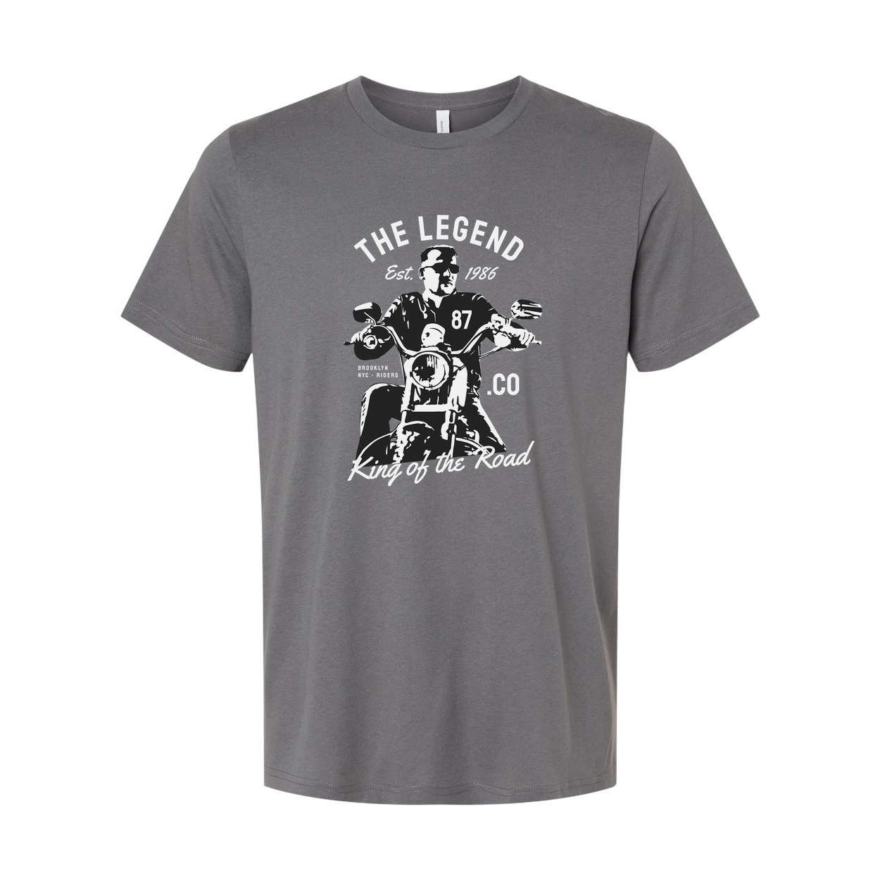 Motorcycle Rider Graphic Tee Unisex T Shirt With Vintage Legend Design King Of The Road