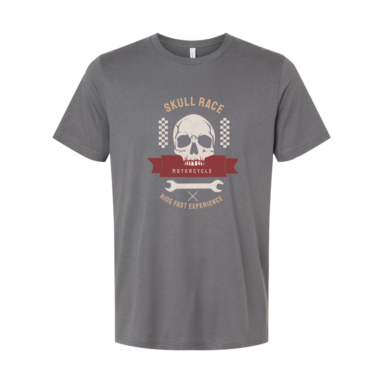 Unisex Skull Race Motorcycle Graphic Tee