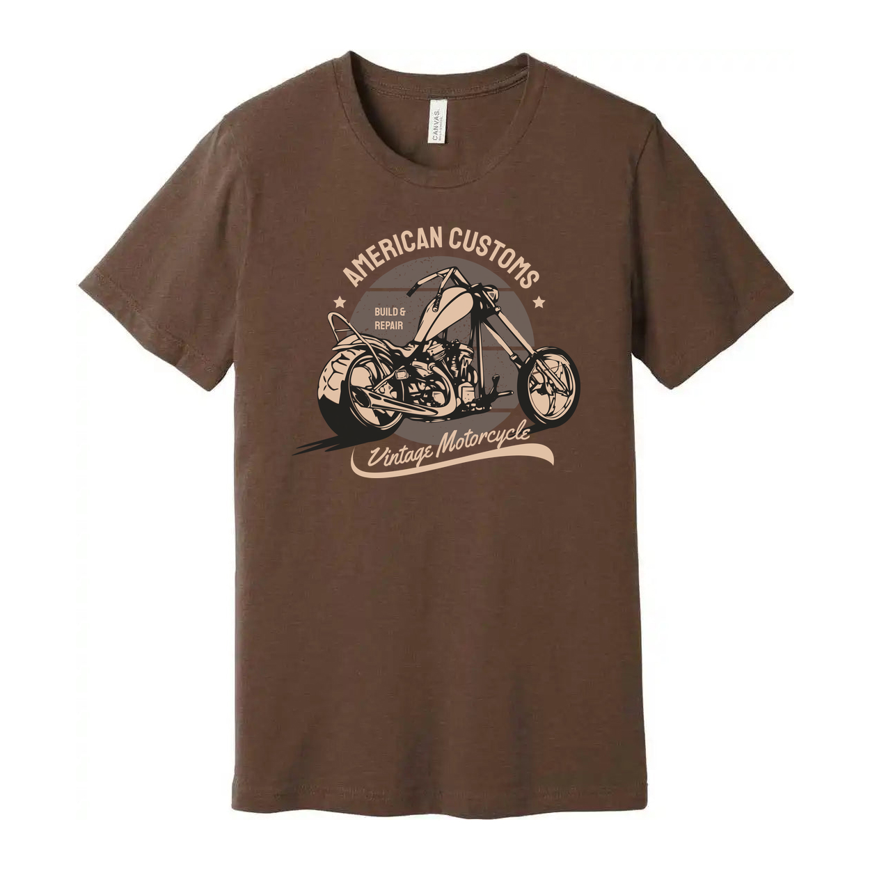 American Customs Vintage Motorcycle Graphic Tee