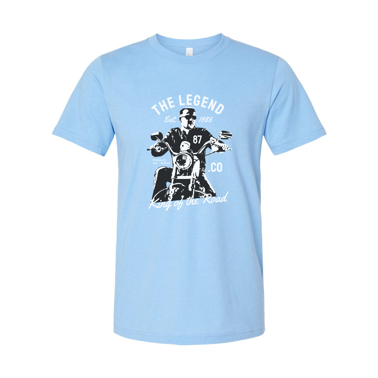 Motorcycle Rider Graphic Tee Unisex T Shirt With Vintage Legend Design King Of The Road