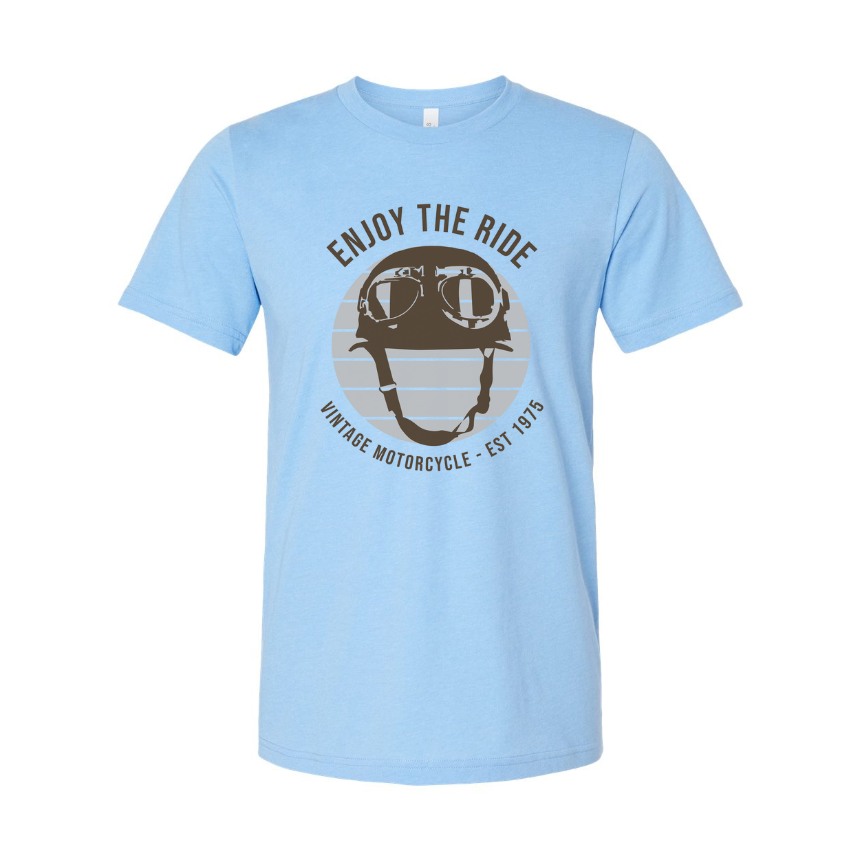 Unisex Vintage Motorcycle Helmet Graphic Tee