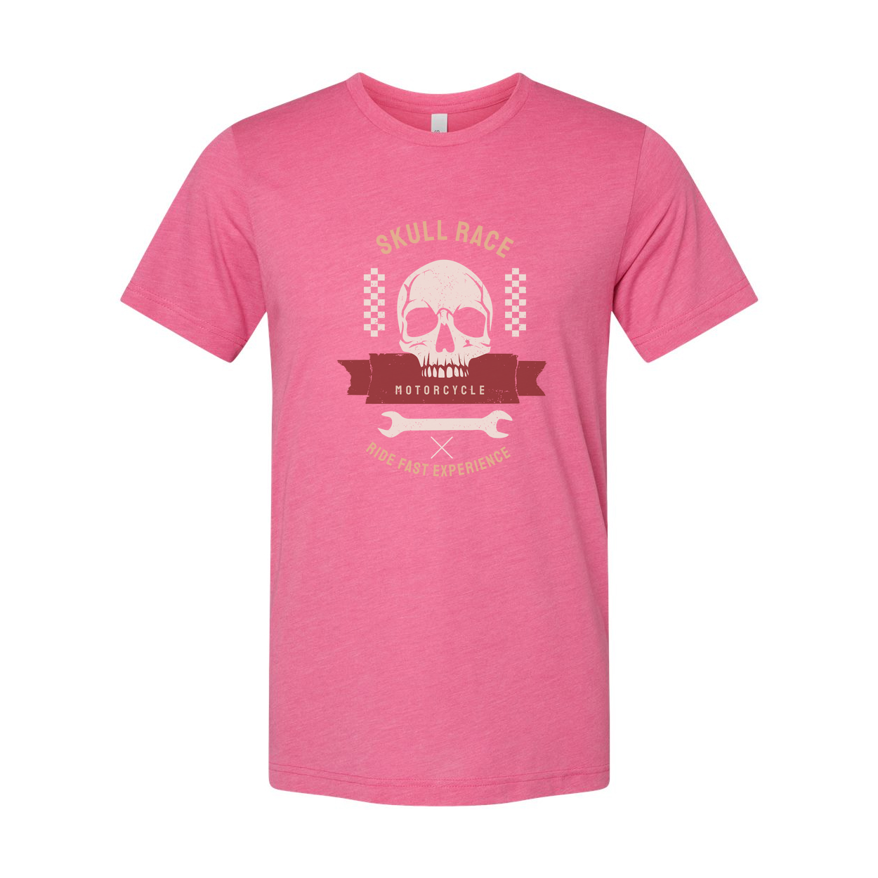 Unisex Skull Race Motorcycle Graphic Tee