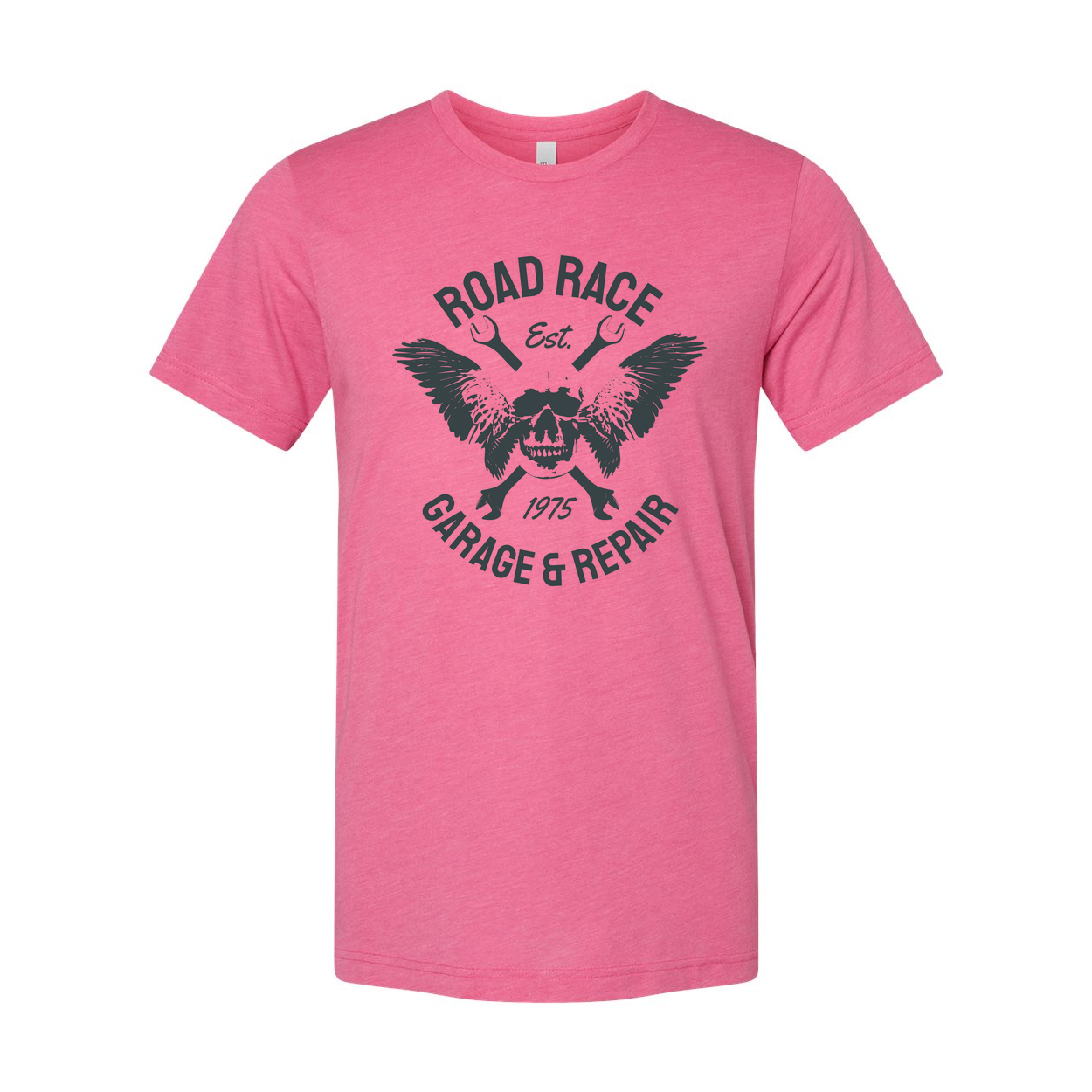 Unisex Road Race Est 1975 Wings And Skull Graphic T Shirt