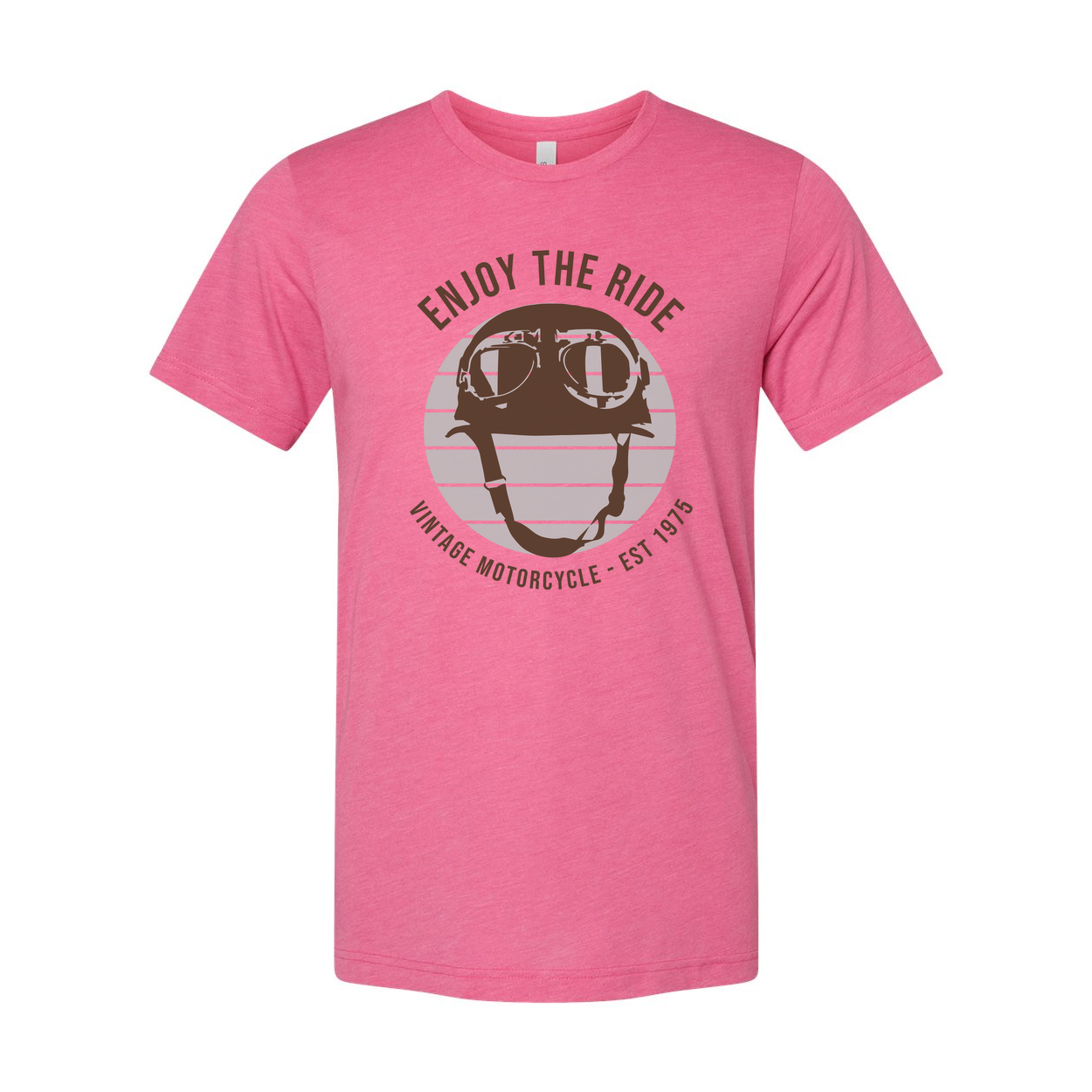 Unisex Vintage Motorcycle Helmet Graphic Tee