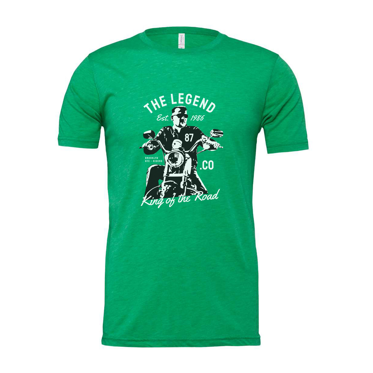 Motorcycle Rider Graphic Tee Unisex T Shirt With Vintage Legend Design King Of The Road
