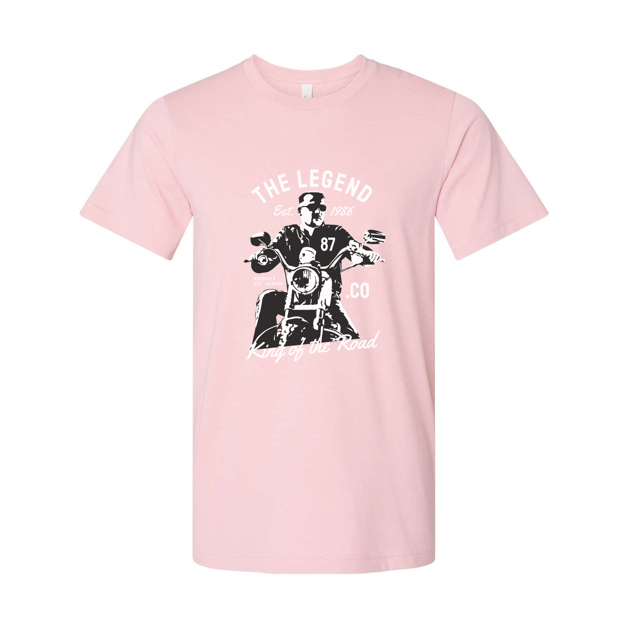 Motorcycle Rider Graphic Tee Unisex T Shirt With Vintage Legend Design King Of The Road