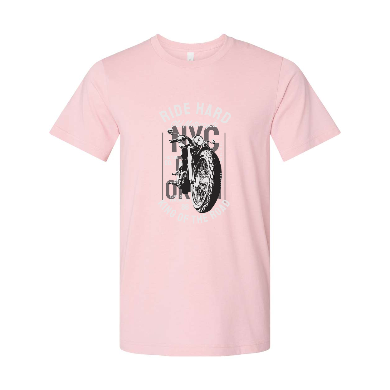 Unisex Motorcycle Graphic Tee With Vintage Bike Print And NYC Design For Riders Everywhere
