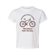 Bicycle Tee With Four Wheels Move The Body Two Wheels Move The Soul