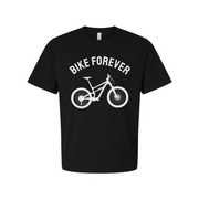 Unisex Bike Forever Graphic T Shirt With Bicycle Silhouette For Casual Everyday Wear