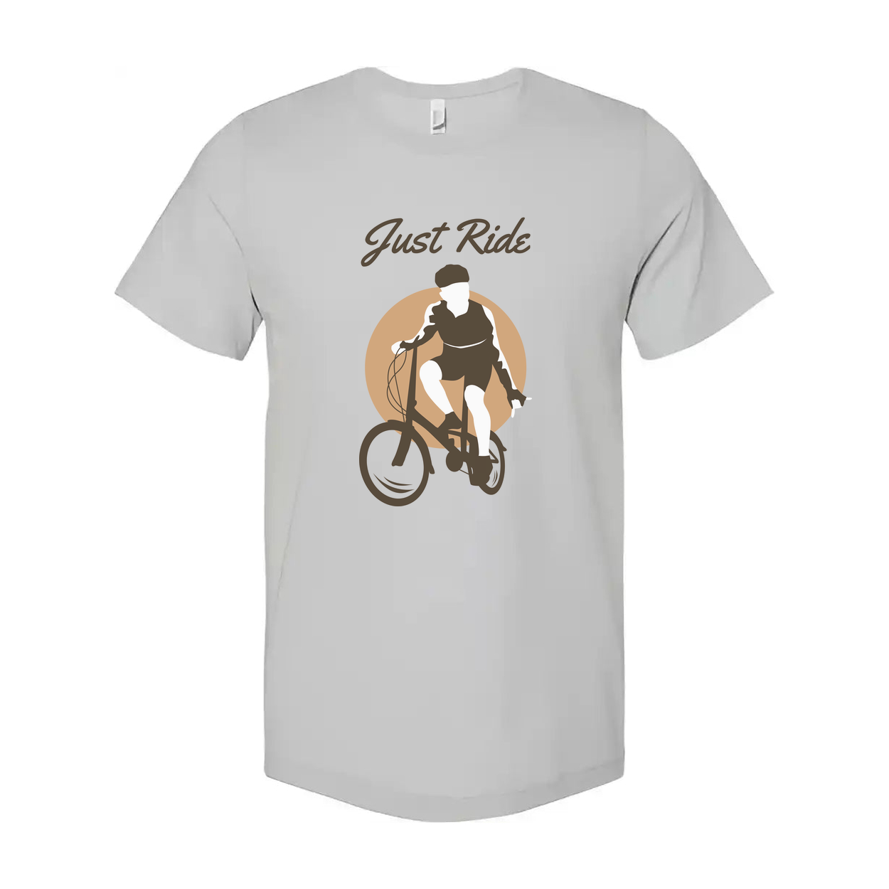 Just Ride Bicycle Graphic T Shirt For Men Women Unisex Casual Bike Enthusiast Tee