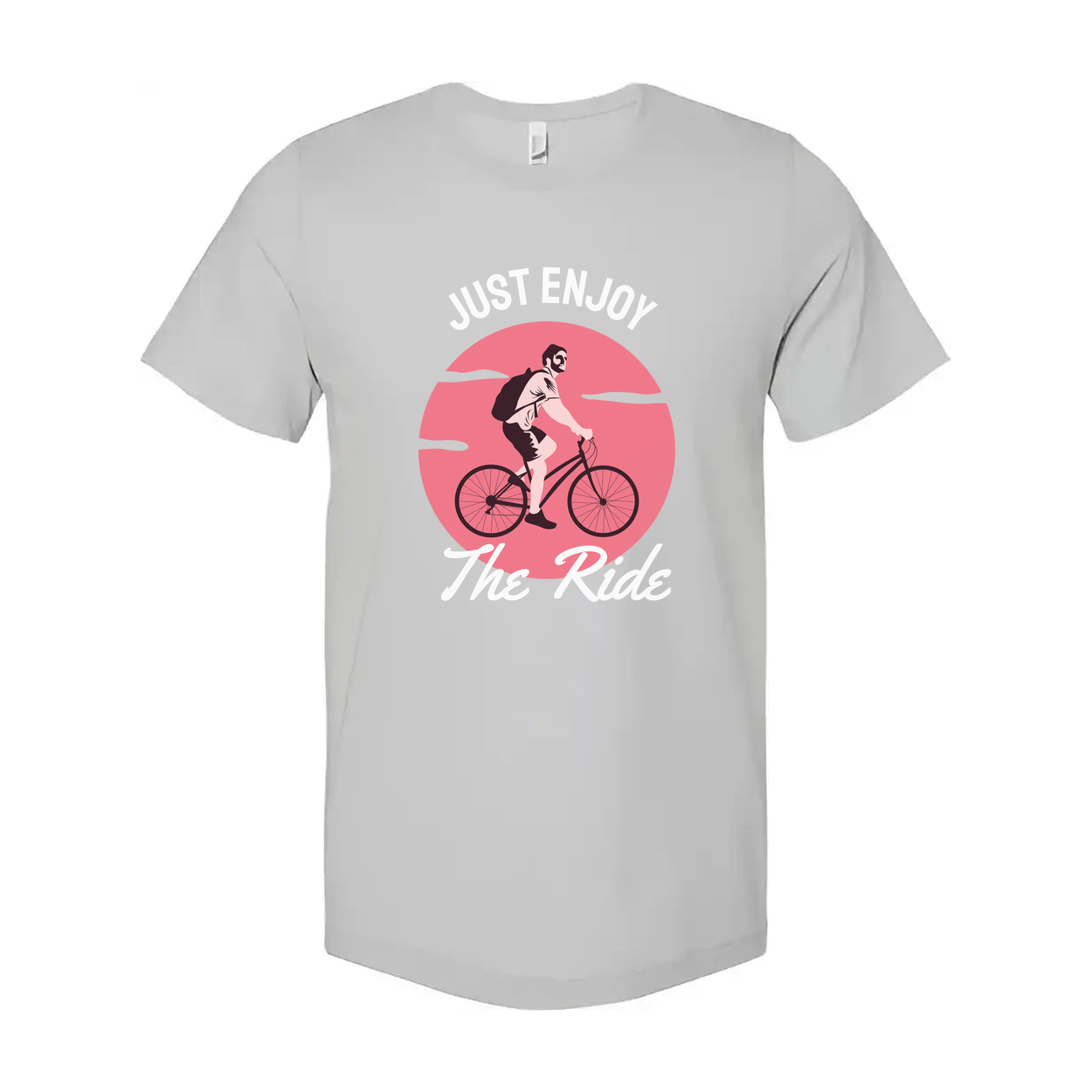 Just Enjoy The Ride Bicycle Graphic T Shirt For Unisex Casual Everyday Wear And Leisure