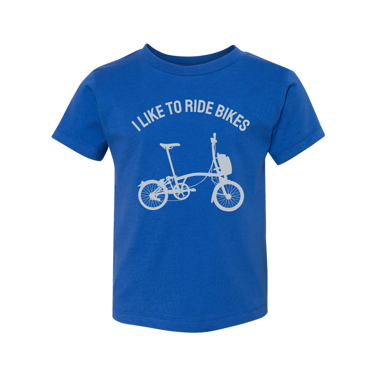 I Like To Ride Bikes Graphic Unisex Bicycle Print T Shirt With Subtle Front Design