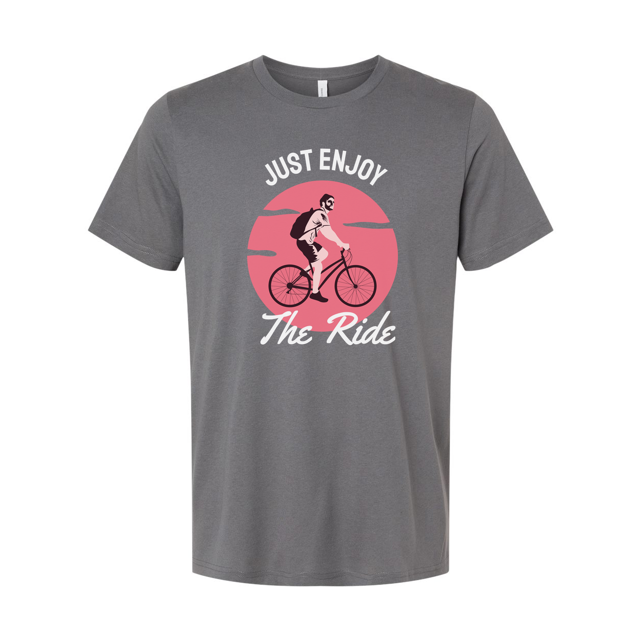 Just Enjoy The Ride Bicycle Graphic T Shirt For Unisex Casual Everyday Wear And Leisure