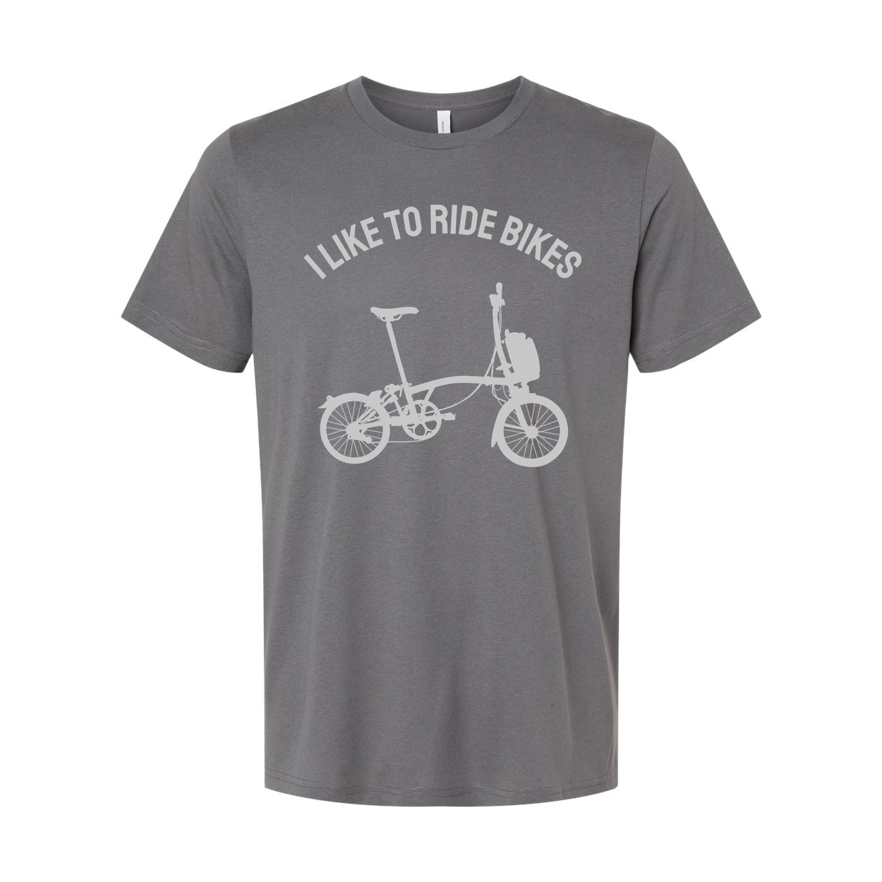 I Like To Ride Bikes Graphic Unisex Bicycle Print T Shirt With Subtle Front Design