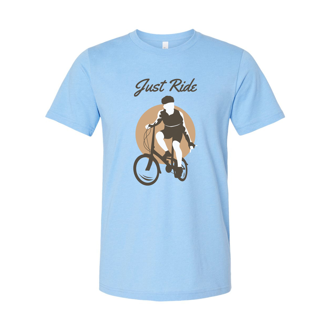 Just Ride Bicycle Graphic T Shirt For Men Women Unisex Casual Bike Enthusiast Tee