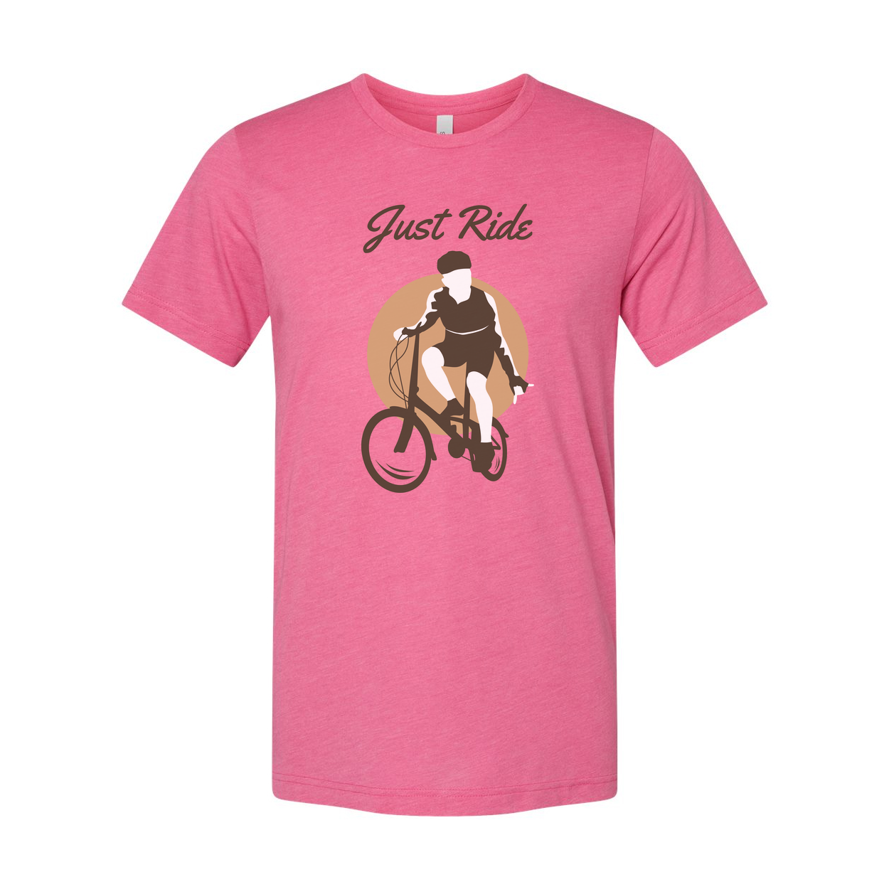 Just Ride Bicycle Graphic T Shirt For Men Women Unisex Casual Bike Enthusiast Tee