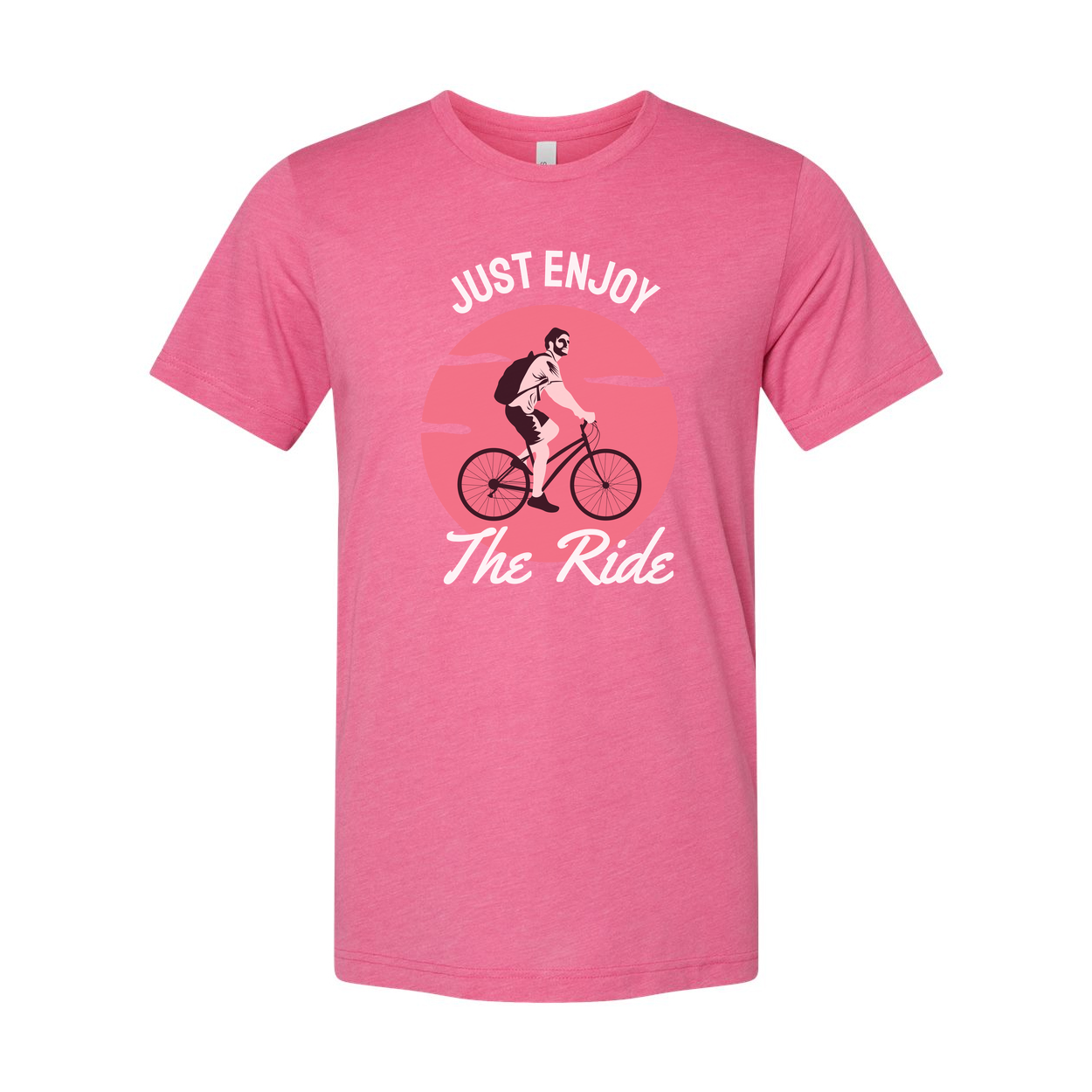 Just Enjoy The Ride Bicycle Graphic T Shirt For Unisex Casual Everyday Wear And Leisure