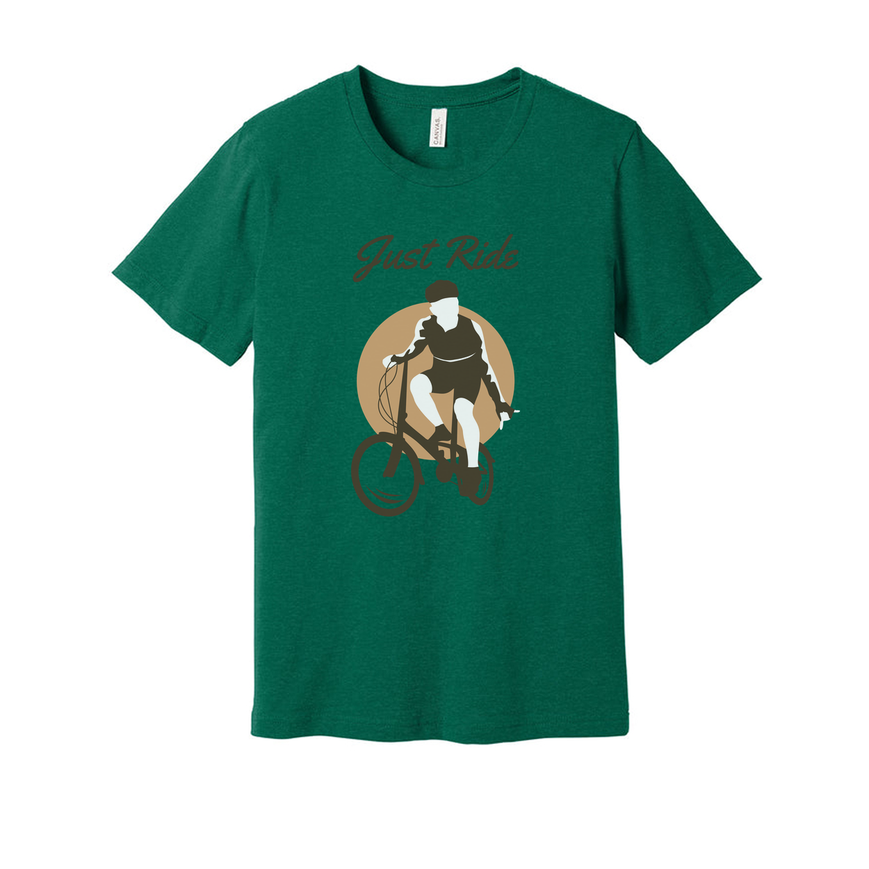 Just Ride Bicycle Graphic T Shirt For Men Women Unisex Casual Bike Enthusiast Tee