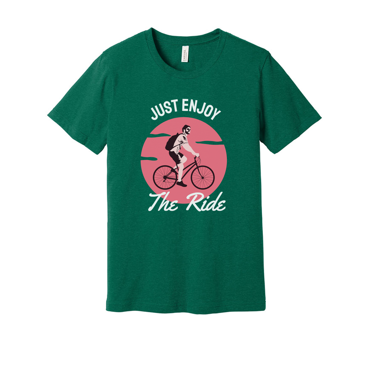 Just Enjoy The Ride Bicycle Graphic T Shirt For Unisex Casual Everyday Wear And Leisure