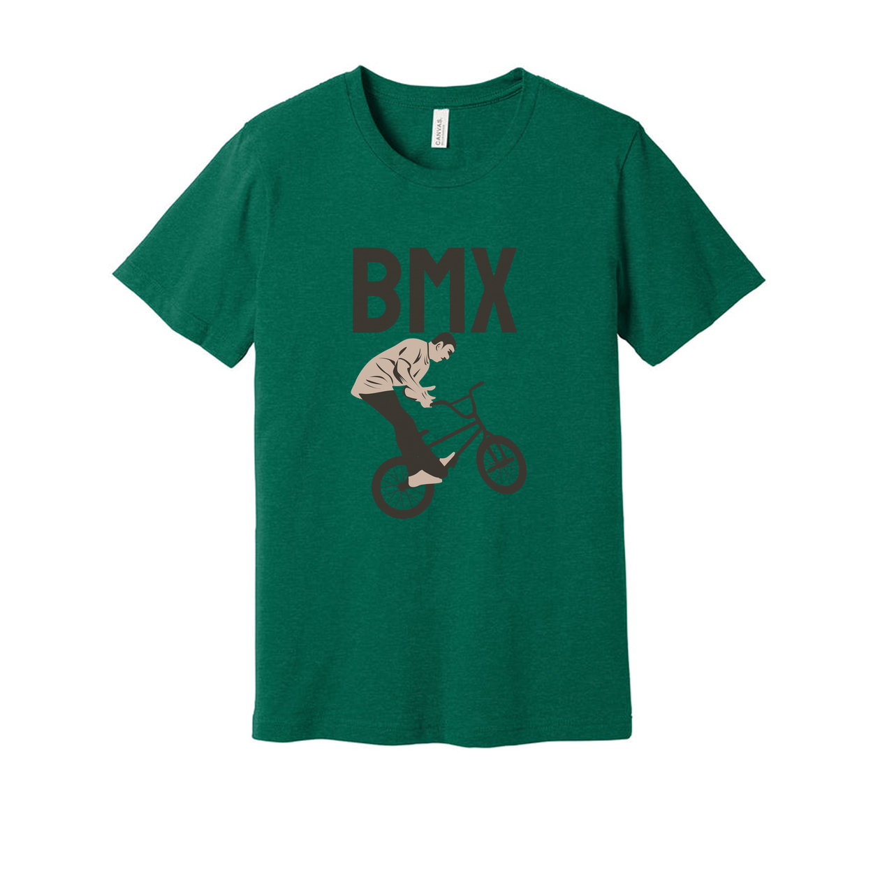 BMX Rider Stunt Graphic Tee Shirt For Men And Women Unisex Casual Athletic Tee Wearable