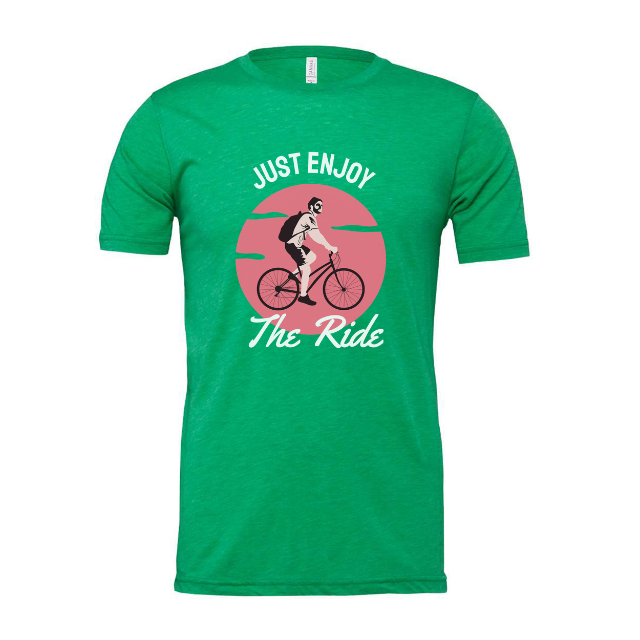 Just Enjoy The Ride Bicycle Graphic T Shirt For Unisex Casual Everyday Wear And Leisure